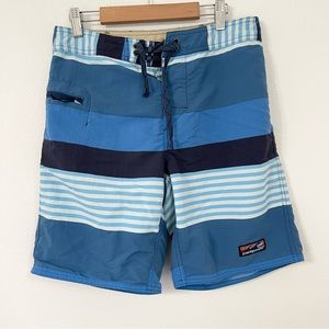Patagonia Wavefarer 18" Boardshorts Size 30 Swim Board Shorts Blue